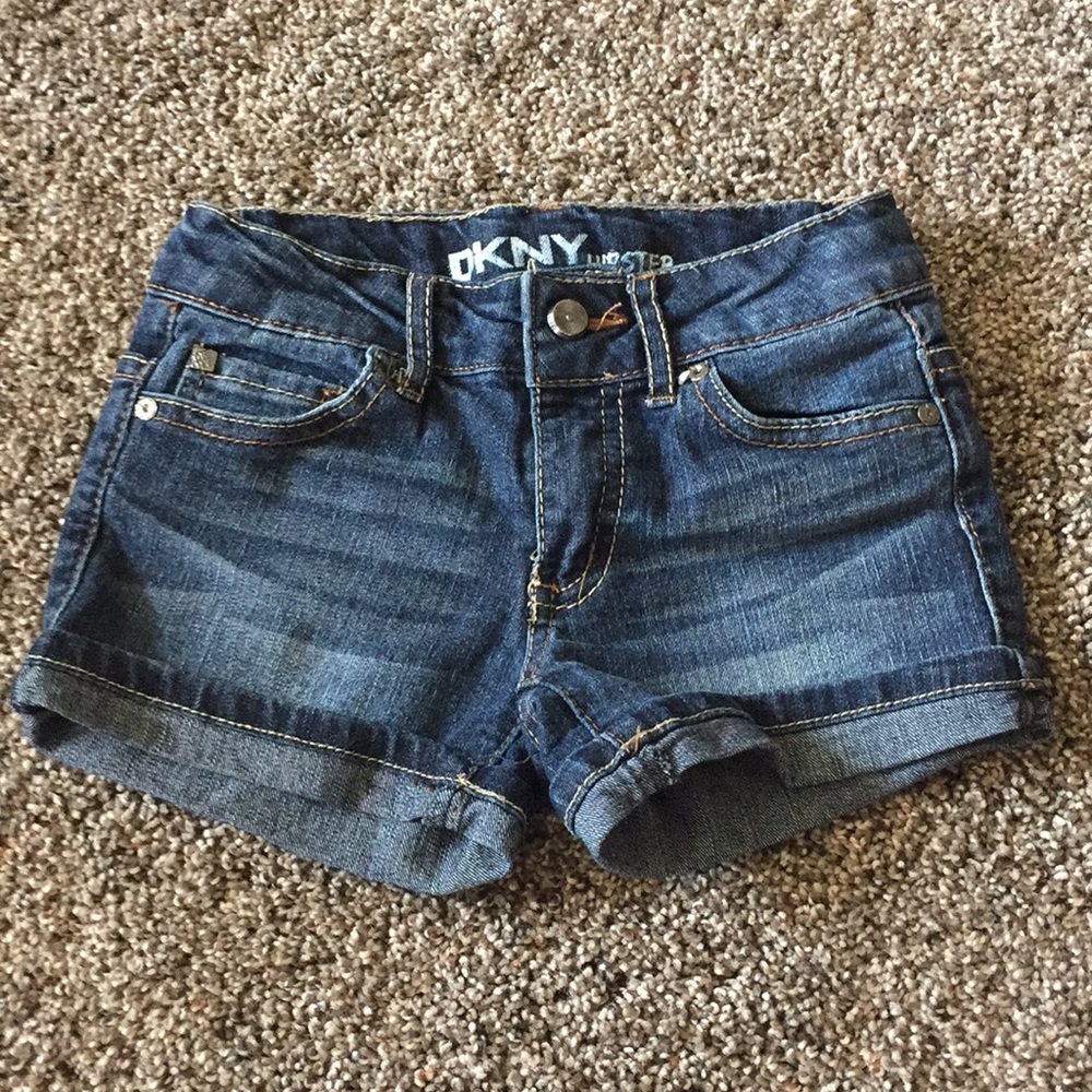 Girls DKNY jean shorts